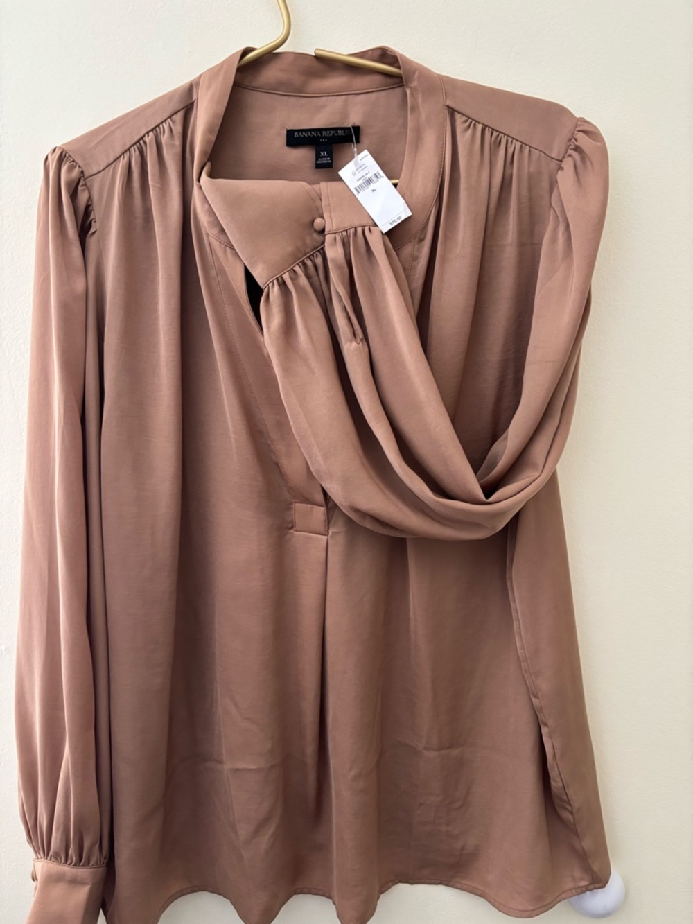 Banana Republic Sandy/Gold Blouse